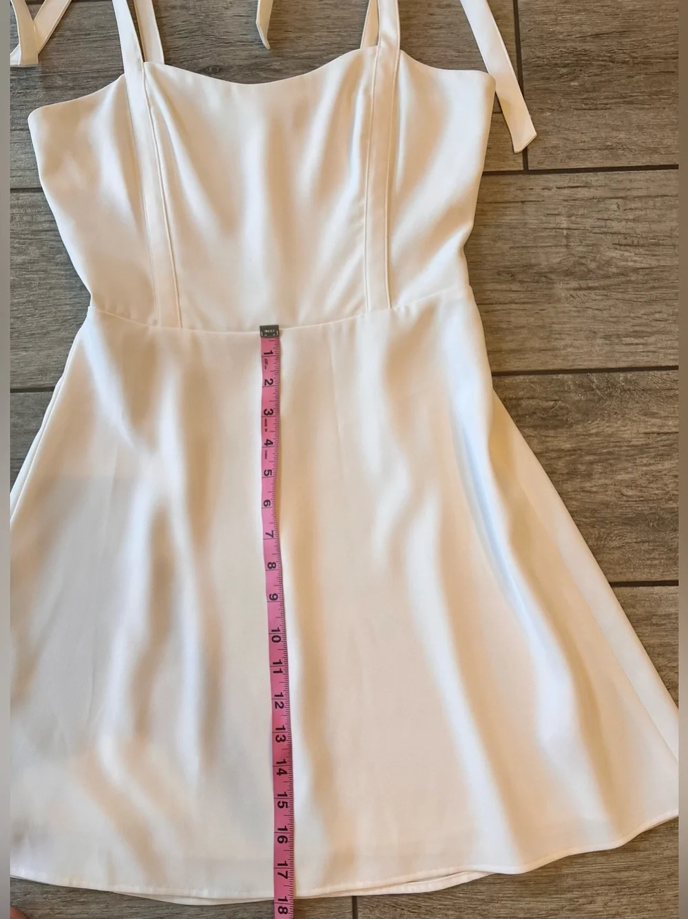 Aritzia Sunday Best Weller White Fit And Flare Mini Dress Size 4 - Picture 6 of 8